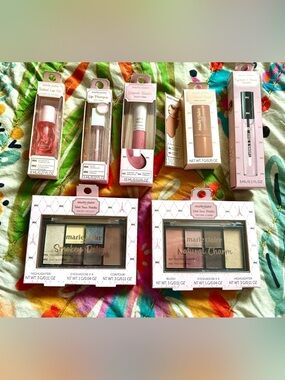 Marie Claire Paris Cosmetics Lip Oil Contour Stick Blush Brow Serum Eye Pallets